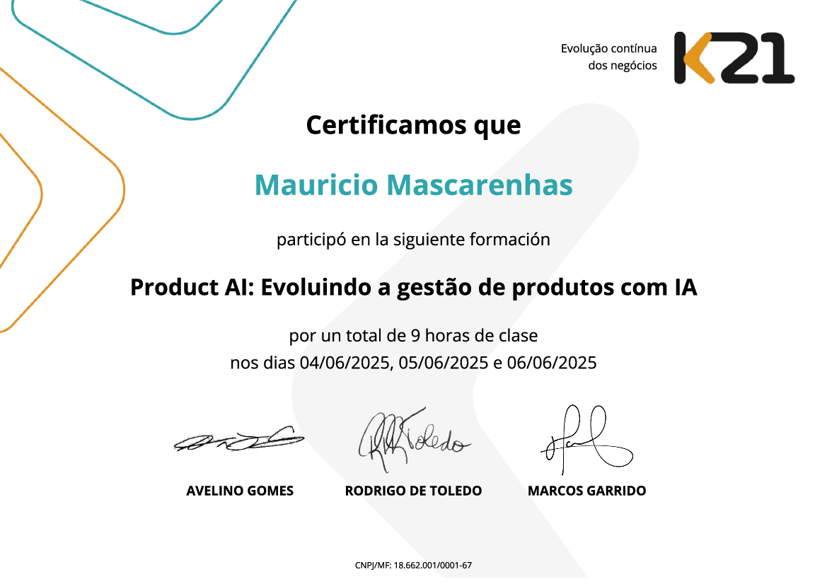 Certificado K21